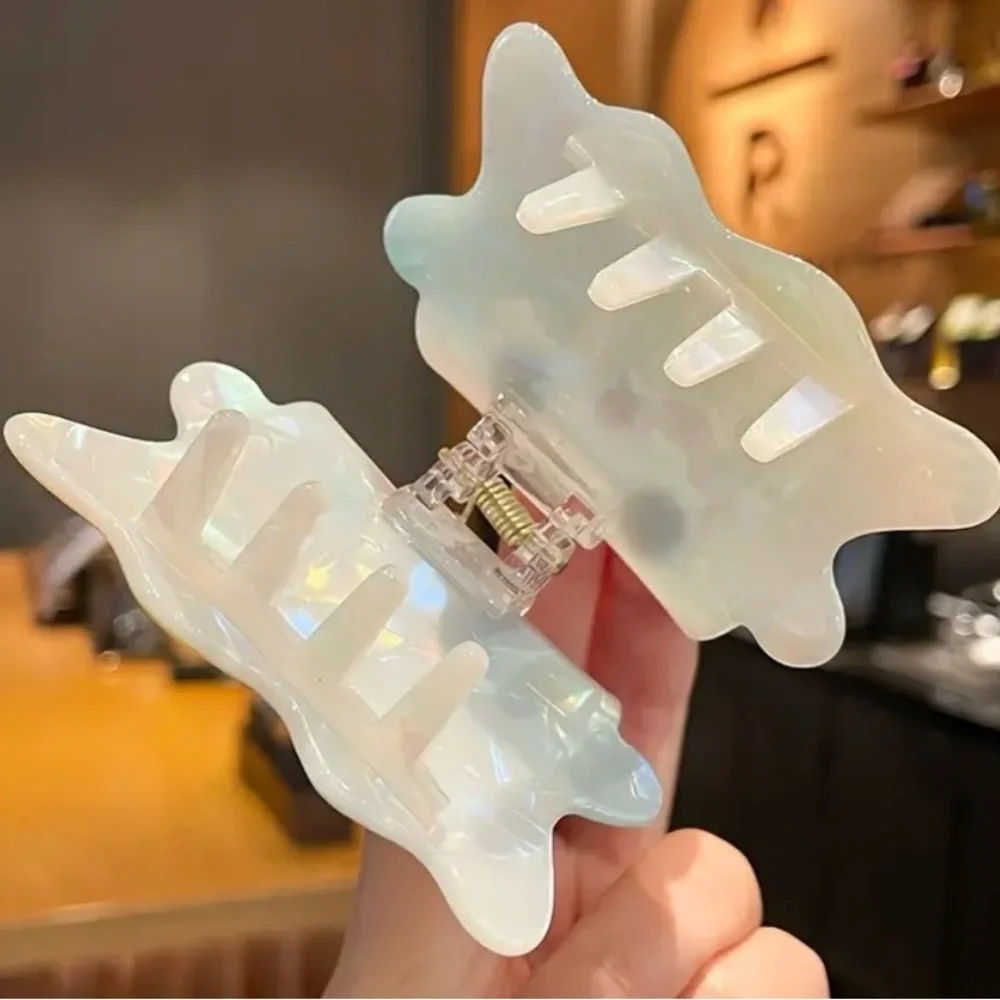 Iridescent Ghost Shaped Hair Clip